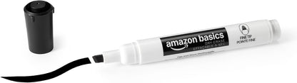 Amazon Basics Low-Odor Dry Erase Whiteboard Markers, Fine Tip, Quick-Dry, Black, 36-Pack