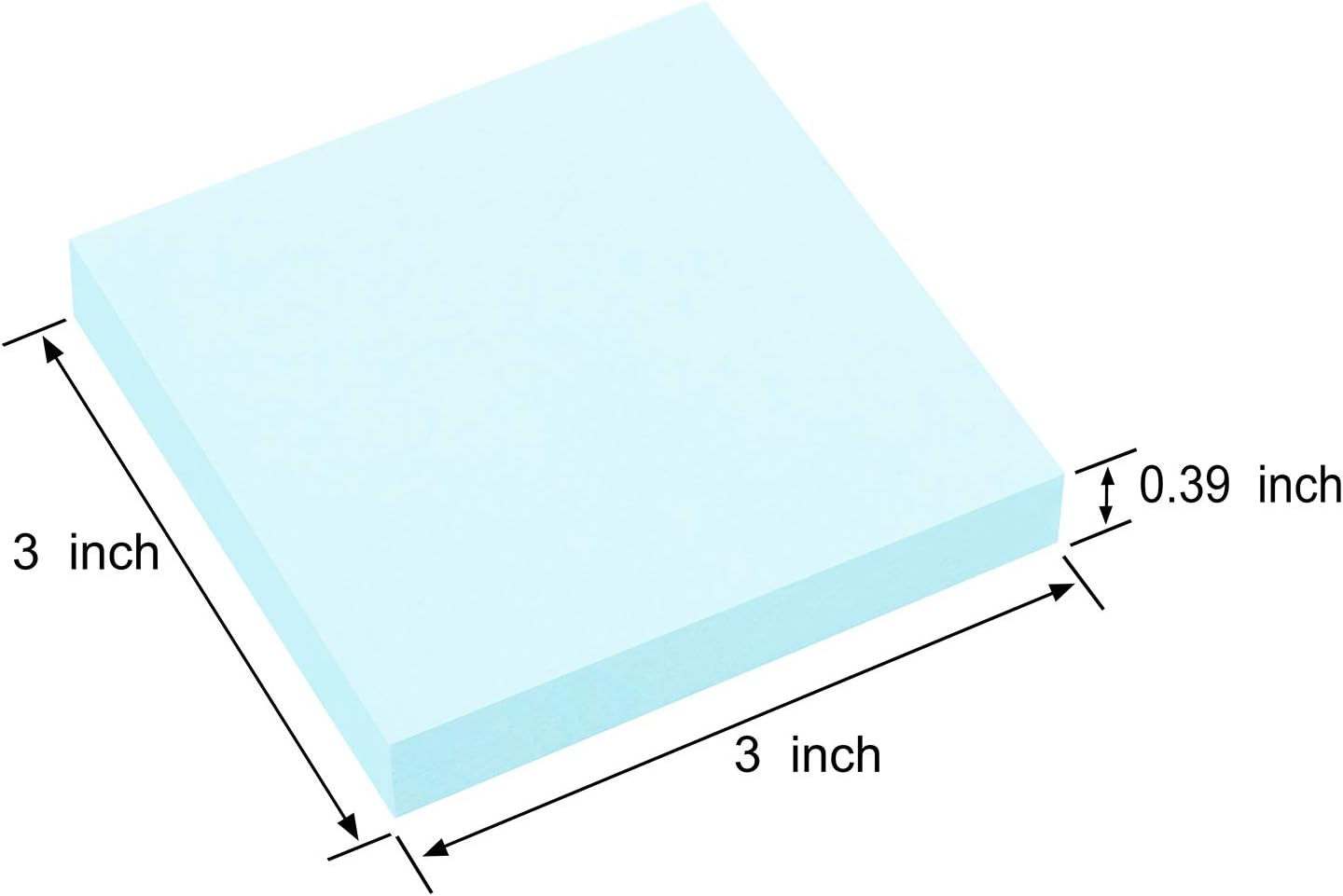ZCZN 400 Sheets Pop-up Sticky Notes, 3 x 3 Inches, 4 Pads Bright Color Self-Stick Notes, 100 Sheets/Pad, Pink