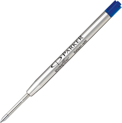 PARKER QUINKflow Ballpoint Pen Ink Refill, Medium Tip, Blue, 1 Count