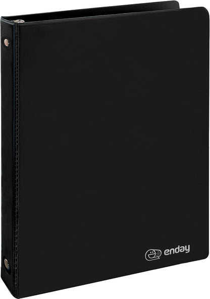 3 Inch Binder 3 Ring Binders Green, Slant D-Ring 3” Clear View Cover with 2 Inside Pockets, Heavy Duty Colored School Supplies Office and Home Binders – By Enday