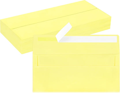 50 Pack #10 Business Envelopes, Sage Green Standard Envelopes Self Seal, Letter Size Mailing Envelopes for Checks Letters Invoices Statements Birthday Graduation Wedding, 4 1/8 x 9 1/2 Inch
