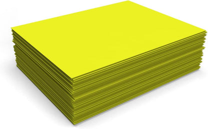 LUXPaper 8.5" x 11" Paper | Letter Size | Pastel Canary Yellow | 60lb. Text | 50 Qty