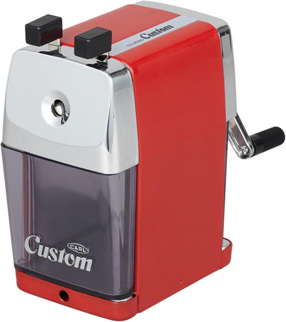 CARL Pencil Sharpener, CC-2000, Black, 5-Point Selector. Manual, Quiet for Office and Home Desks, School Classroom, CUI19018