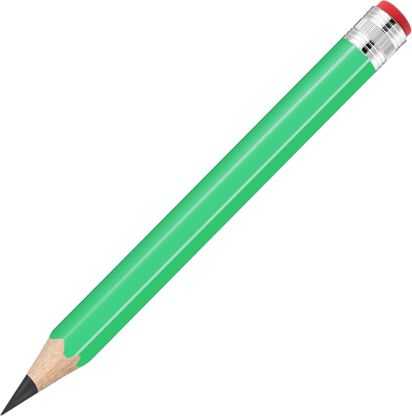 2 Pcs 13 inch Wooden Jumbo Pencils for Prop Giant Big Novelty Wood Pencil with Eraser for Fun Decor, School Projects, Party Favors, and Unique Gifts (Green)