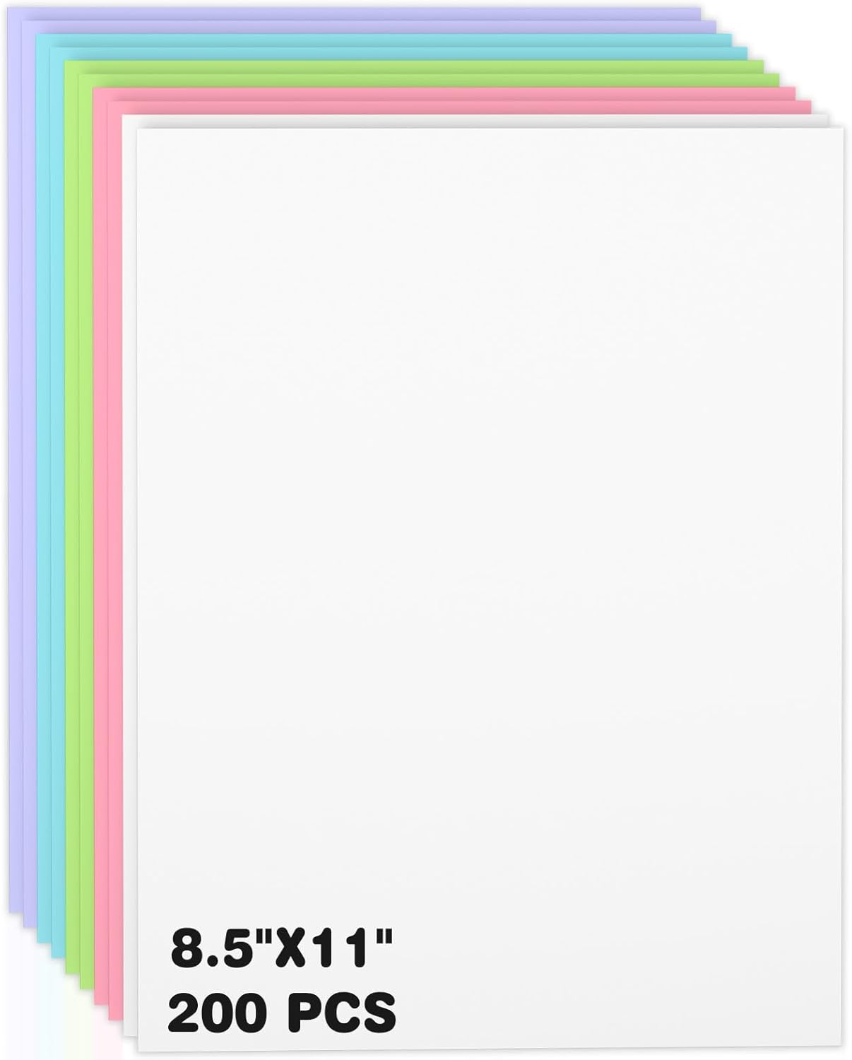 200 Sheets of Cardstock 8.5 x 11, Heavyweight Cover Cream Cardstock Printer Paper 8.5 x 11, 190 gsm Ivory Card Stock Paper for Wedding Invitations, Elegant Stationery, Scrapbooking & DIY Crafts