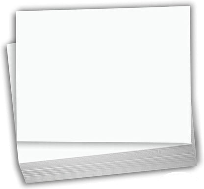 Hamilco Blank Index Cards 6" x 9" Card Stock 65lb Cover White Cardstock Paper - 100 Pack