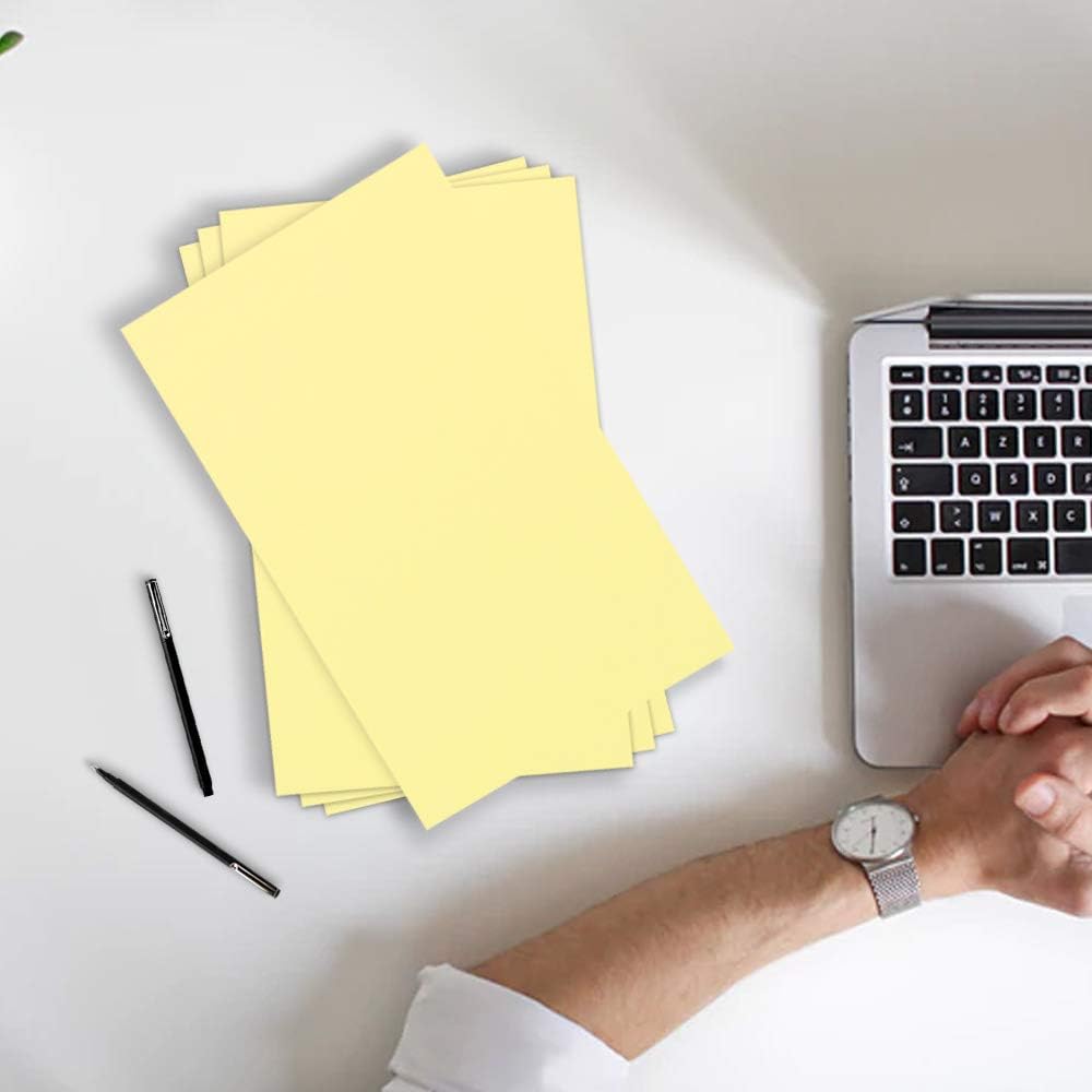 JAM PAPER Vellum Bristol 65lb Cardstock - 8.5 x 11 Coverstock - 147 gsm - Cream - 50 Sheets/Pack