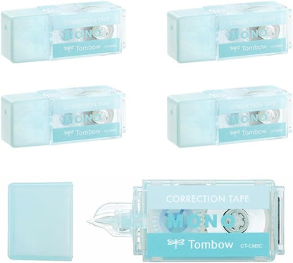 Tombow CT-CM5C80-5P MONO Mono Pocket Correction Tape, Tape Width 0.2 inches (5 mm) x 13.1 ft (4 m), Pink, 5 Pieces