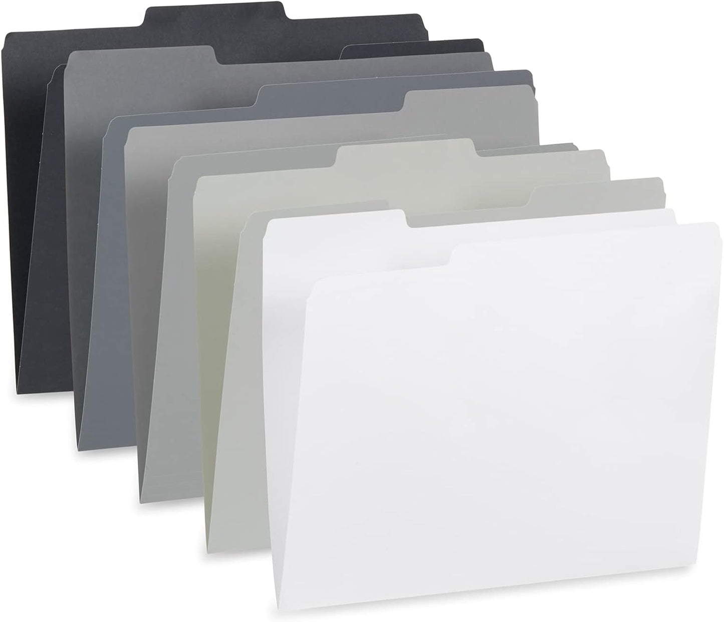 File Folder, 1/3 Cut Tab, Letter Size, Yellow, Great for Organizing and Easy File Storage, 100 Per Box