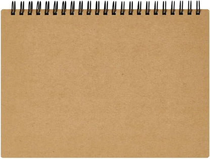 Maruman Mnemosyne Grid Notebook- Horizontal A5 Layout, 5.83" x 8.27", 70 Sheets / 140 Pages, 5mm Graph Paper Journal, Perforated Pages & Wire-Bound to Lay Flat, Black, Made in Japan