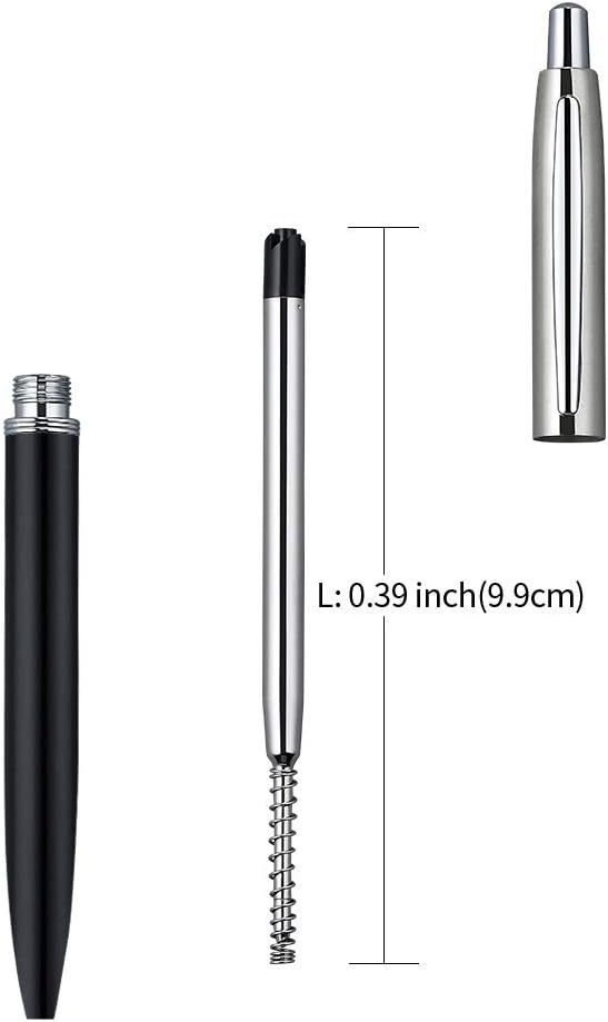 Blue Ink Refills (6pcs), Replaceable Ballpoint Pens Refills, 1mm Medium Tip - Blue