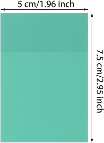 ONLYKXY 2 Pack Rectangle Transparent Sticky Notes 2.95x1.96inch Waterproof Index Sticker Self-Stick Book Tabs 100 Sheets PET Markers Sticky Notes Pad (Dark Blue)