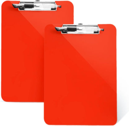 Pink Plastic Clipboard,Nursing Clipboard,Standard Letter A4 Size,Heavy Duty Clip Boards 8.5x11,Cute Clipboards with Pen Holder for Women Kids Students,School Office Home Work