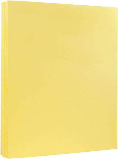 JAM PAPER Vellum Bristol 65lb Cardstock - 8.5 x 11 Coverstock - 147 gsm - Cream - 50 Sheets/Pack