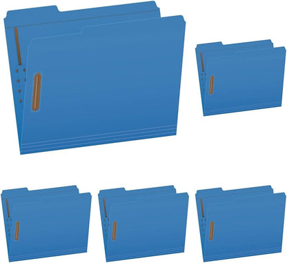 Pendaflex Fastener Folders, 2 Fasteners, Letter Size, Green, 1/3 Cut Tabs in Left, Right, Center Positions, 50 per Box (22140GW)