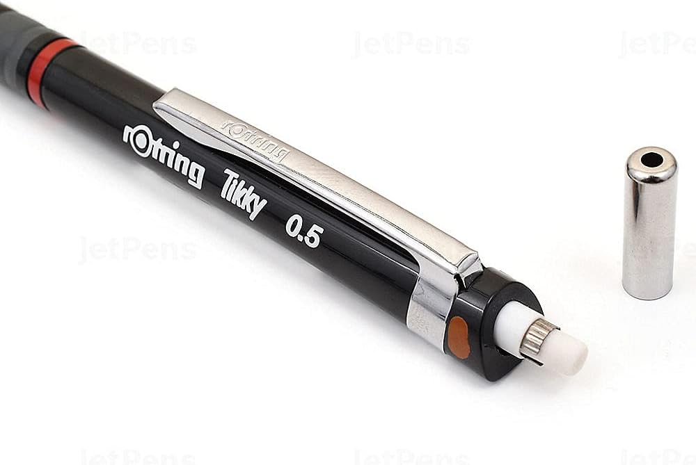 rOtring Tikky Mechanical Pencil, 1.0 mm, Black