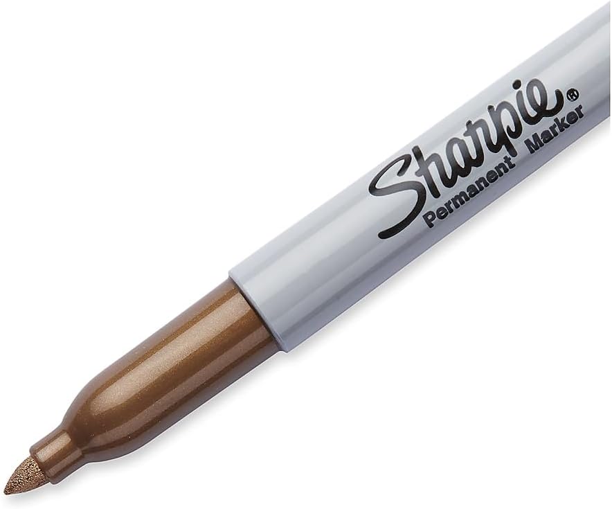 Sharpie - Fine Point Metallic Permanent Markers - Silver/Gold/Bronze (1-Pack of 4)