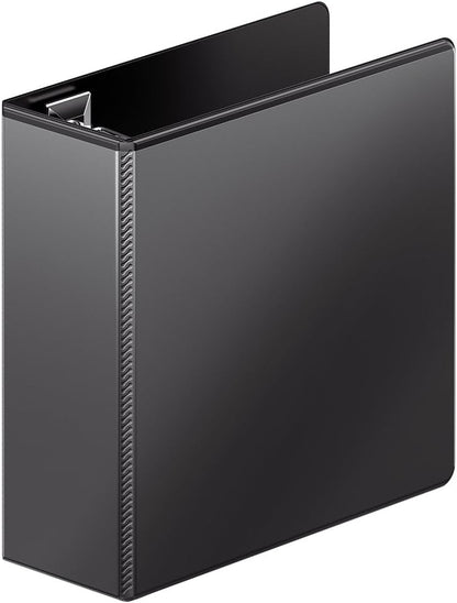 Wilson Jones 3 Ring Binder 4 Inch, Ultra Duty D-Ring View Binder with Extra Durable Hinge, Customizable, Black (W86641)