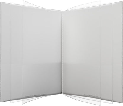 Nicky's® Multi Pocket Organizer, 10 or 14 Page Folder, Water Proof, Patented Tear-Resistant, Flexible Plastic, Proudly Made in USA, Binder Substitute. (10-in-1 Red)