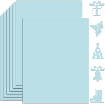 25 Sheets Black Cardstock Paper 8.5'' x 11'', 250gsm/92lb Thick Paper for Scrapbook, Invitations, Printing and DIY Cards