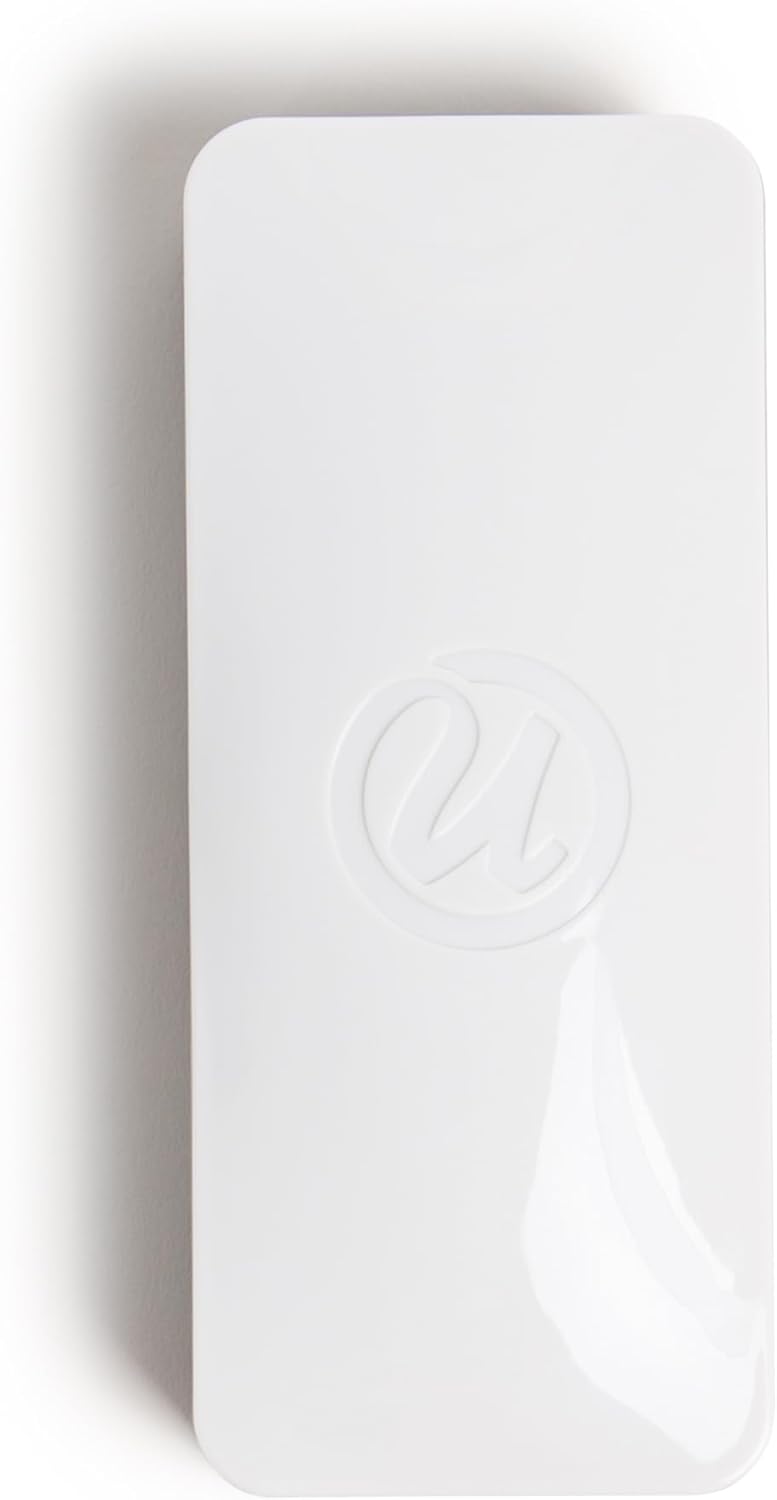 U Brands Magnetic Dry Erase Board Felt Eraser, 2"x5"x1", White, Lightweight Modern Design