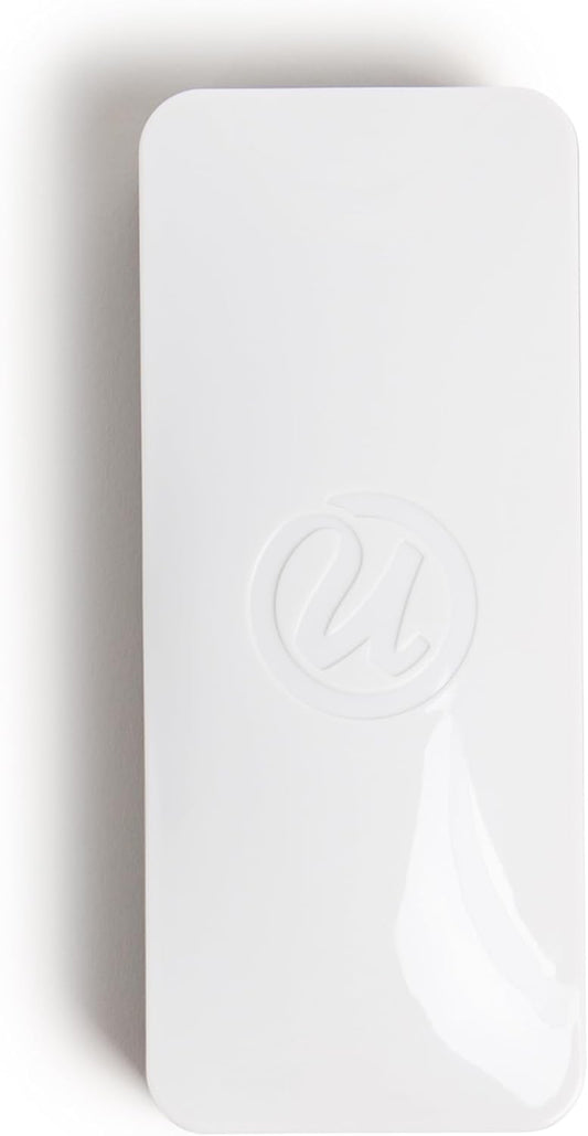 U Brands Magnetic Dry Erase Board Felt Eraser, 2"x5"x1", White, Lightweight Modern Design