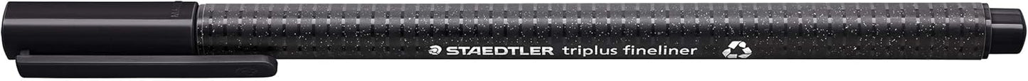 STAEDTLER Triplus Fineliner 334-3 Tips - Blue (Pack of 10)