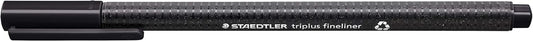 STAEDTLER Triplus Fineliner 334-3 Tips - Blue (Pack of 10)