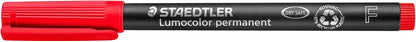 STAEDTLER Lumocolor Permanent Pen 317 Medium 1.0mm Line - Assorted Colours (Pack of 8) (317 WP8 ST), pack of 8