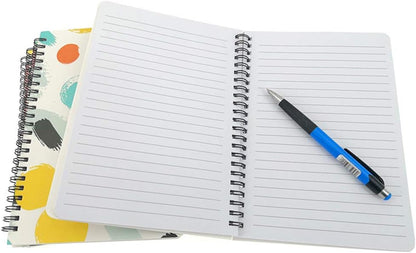 4 Pack A5 Spiral Notebook Journal,Wirebound Ruled Sketch Book Notepad Diary Memo Planner,A5 Size(8.3X5.7) & 80 Sheets (Floral)