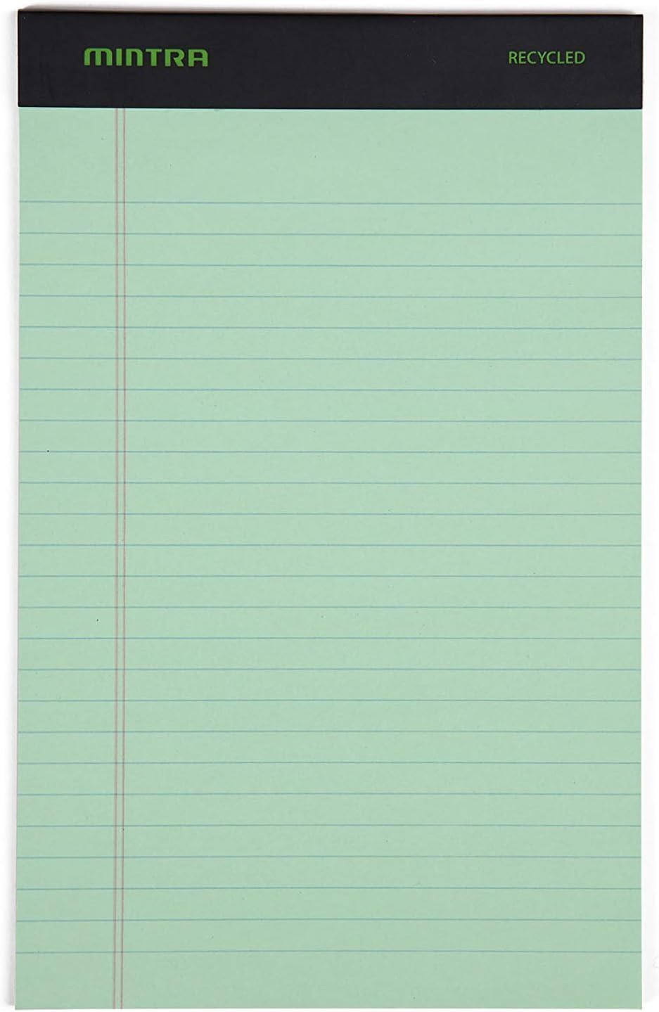 Mintra Office Colorful Legal Pads - Includes 2 Blue, 2 Pink, and, 2 Green Writing Pads, Micro Perforated Lined Sheets, Ideal for Professional & Personal Use, 5"x8" Narrow Ruled, 6 pack Basic Pastel