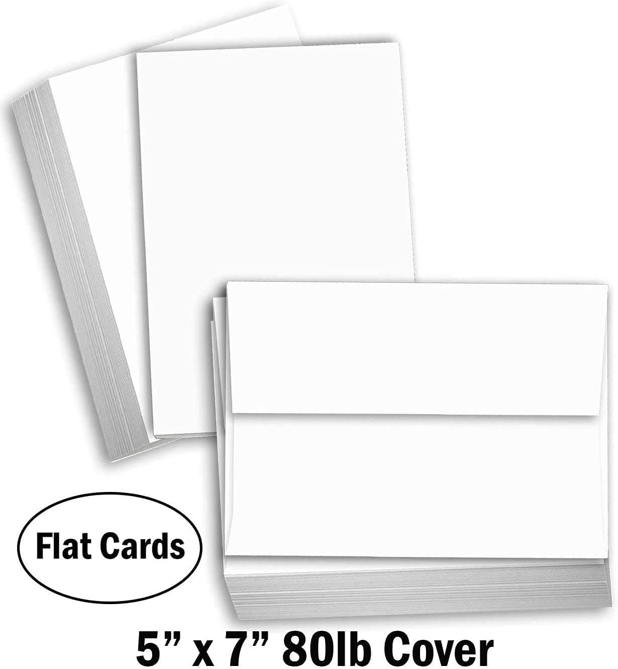 Hamilco Blank Index Cards 6" x 9" Heavyweight Card Stock 80lb Cover White Cardstock Paper - 100 Pack