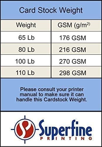White Thick Paper Cardstock - for Business Card, Art, Invitations, Stationary Printing | 80 lb Card Stock | 8.5 x 11 inch | Heavy Weight Cover Stock (216 gsm) | 8 1/2 x 11 | 50 Sheets Per Pack