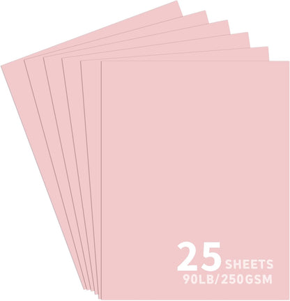 25Sheets Black Cardstock Paper, 8.5 x 11 Card stock for Cricut…