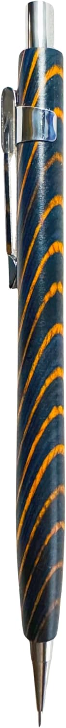Spiral Grain Wooden Mechanical Pencils -Unique Colors Airplane Aluminum Core Artist's Drawing Pencil Comes with Gift Box (Walnut)