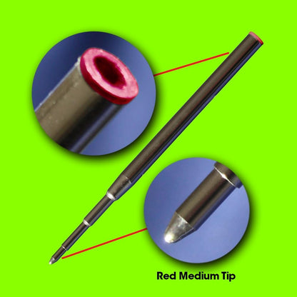 Jaymo Replacement for Montblanc 116218 - Measures 3.875 in / 98 mm Long - Ballpoint Pen Refill - 6 Purple
