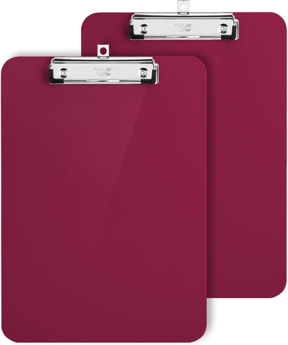 Mr. Pen- Plastic Clipboard, 12.5" x 9", 2 Pack, Clipboard Plastic, Low-Profile Metal Clip with Retractable Hanging Hole