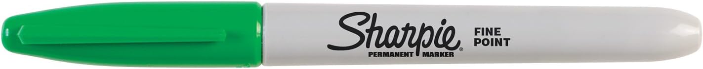 Sharpie Permanent Markers, Fine Point, Black, 12 Count