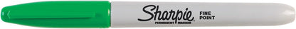 Sharpie Permanent Markers, Fine Point, Black, 12 Count