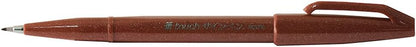 Pentel Fude Touch Sign Pen, Pink, Felt Pen Like Brush Stroke (SES15C-P)