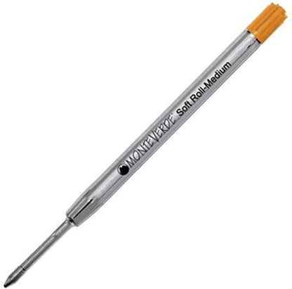 Monteverde Soft Roll Ballpoint Pen Refills to Fit Parker-Style Pens, Medium Point, Brown, 2-Pack, Smooth Writing Technology for Parker, Conklin, Schmidt, and More