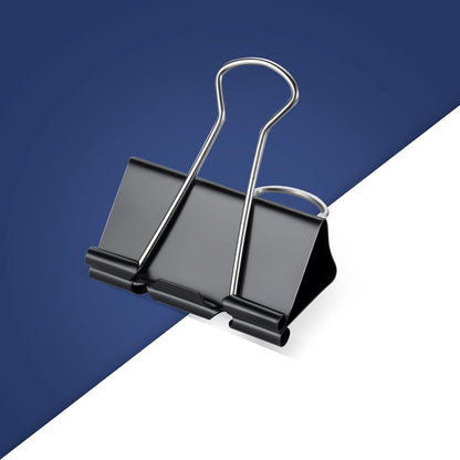 208 PCS Binder Clips Paper Clamps Assorted Sizes, Metal Paper Binder Clip, Black Binding Paperwork Clamp Bulk, School Teachers Office Supplies