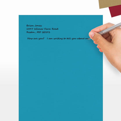LUXPaper 8.5" x 11" Paper | Letter Size | Pastel Canary Yellow | 60lb. Text | 50 Qty