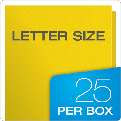 Oxford Twin-Pocket Folders, Textured Paper, Letter Size, Dark Blue, Holds 100 Sheets, Box of 25 (57538EE)