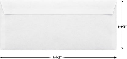 Mead #10 Security Business Envelopes Letter Size 4-1/8" x 9-1/2" – Peel and Seal, Privacy Lined, No-Window, Press-It Seal-It Self-Adhesive for Home & Office Mailing, 45 Count (75026)
