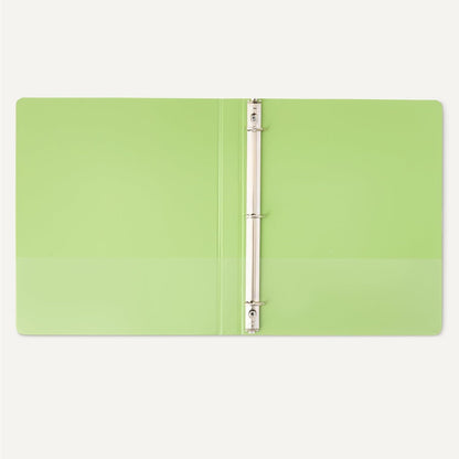 Amazon Basics 3 Ring 1.5 inch Binders with Round Metal Rings, Holds 275 Sheets, Assorted Colors, 4-Pack
