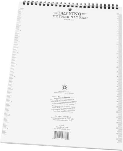 Rite in the Rain Weatherproof Legal Pad, 8.5" x 11", Gray Cover, Legal Pattern (No. LP785)