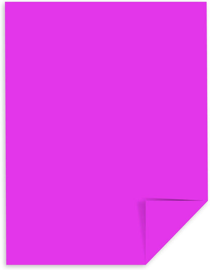 Neenah Paper Astrobrights Color Paper, 8.5” x 11”, 24 lb/89 gsm, Outrageous Orchid, 500 Sheets (21946)