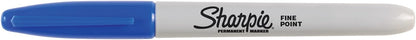 Sharpie Permanent Markers, Fine Point, Black, 12 Count