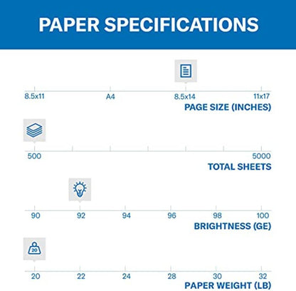 Hammermill Printer Paper, 20 lb Copy Paper, 8.5 x 11-3 Ream (1,500 Sheets) - 92 Bright, Made in the USA